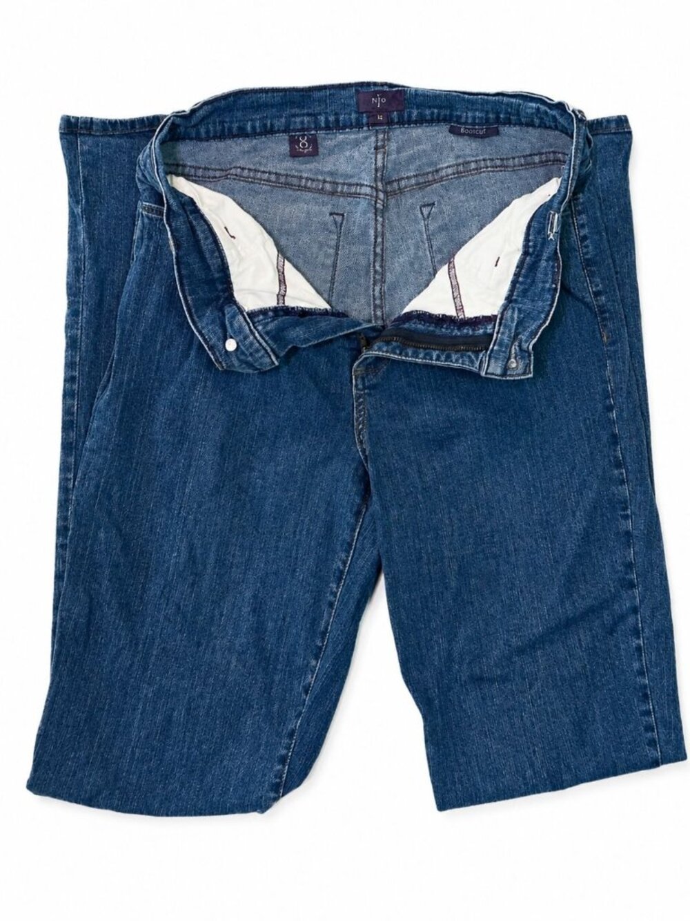 NxD YJ Women's Medium Wash Bootcut Jeans Size 12 Stretch Denim Casual Pants - Picture 3 of 3